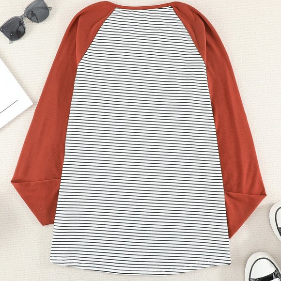 💜 New Stripped Top With Pocket - Picture 8 of 11